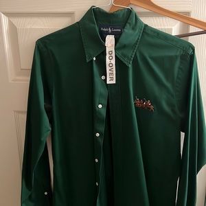 Hunter green Ralph Lauren Oxford.